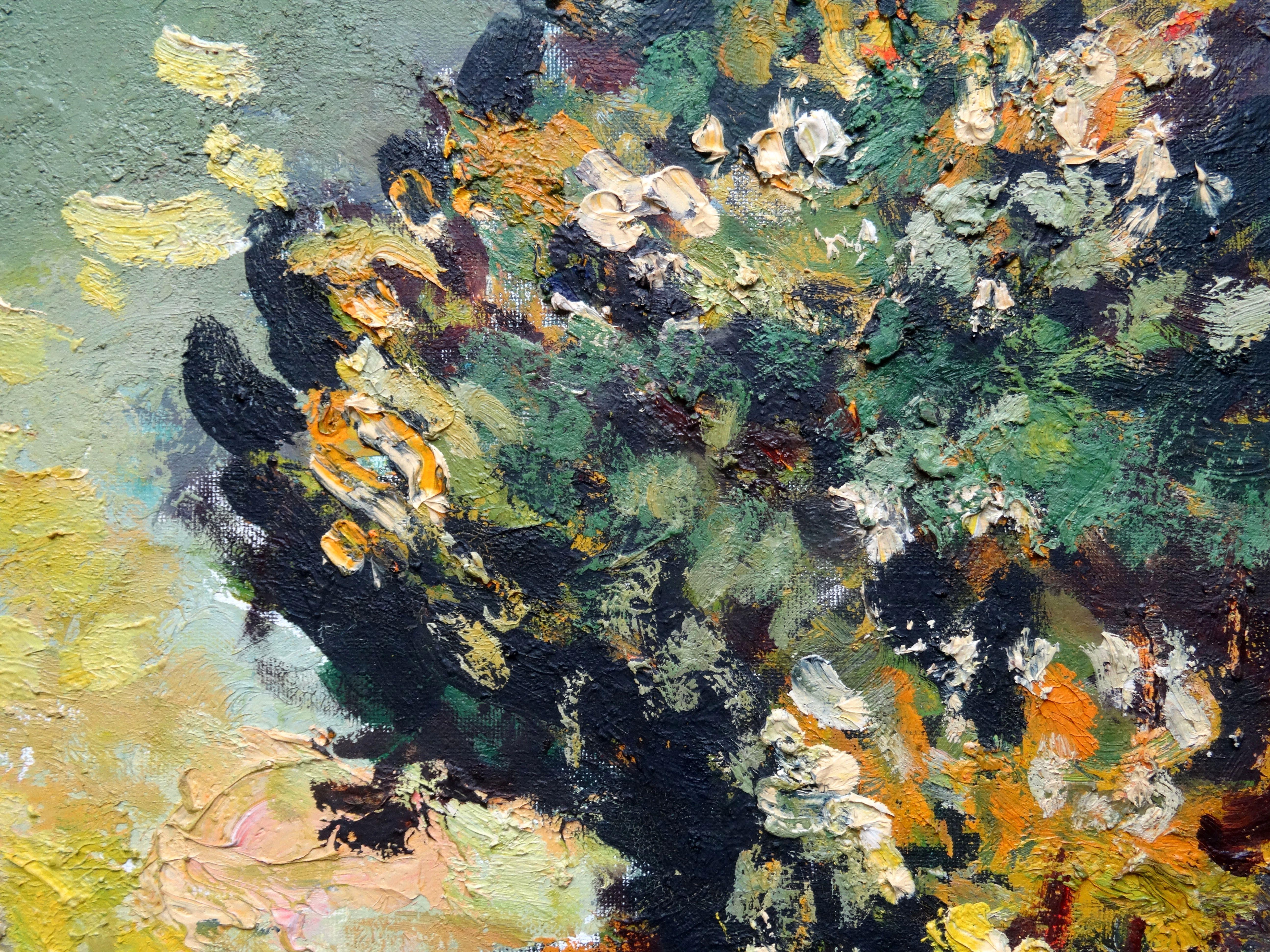 Mattina di primavera. Olio su cartone e tela, 46x55 cm 1