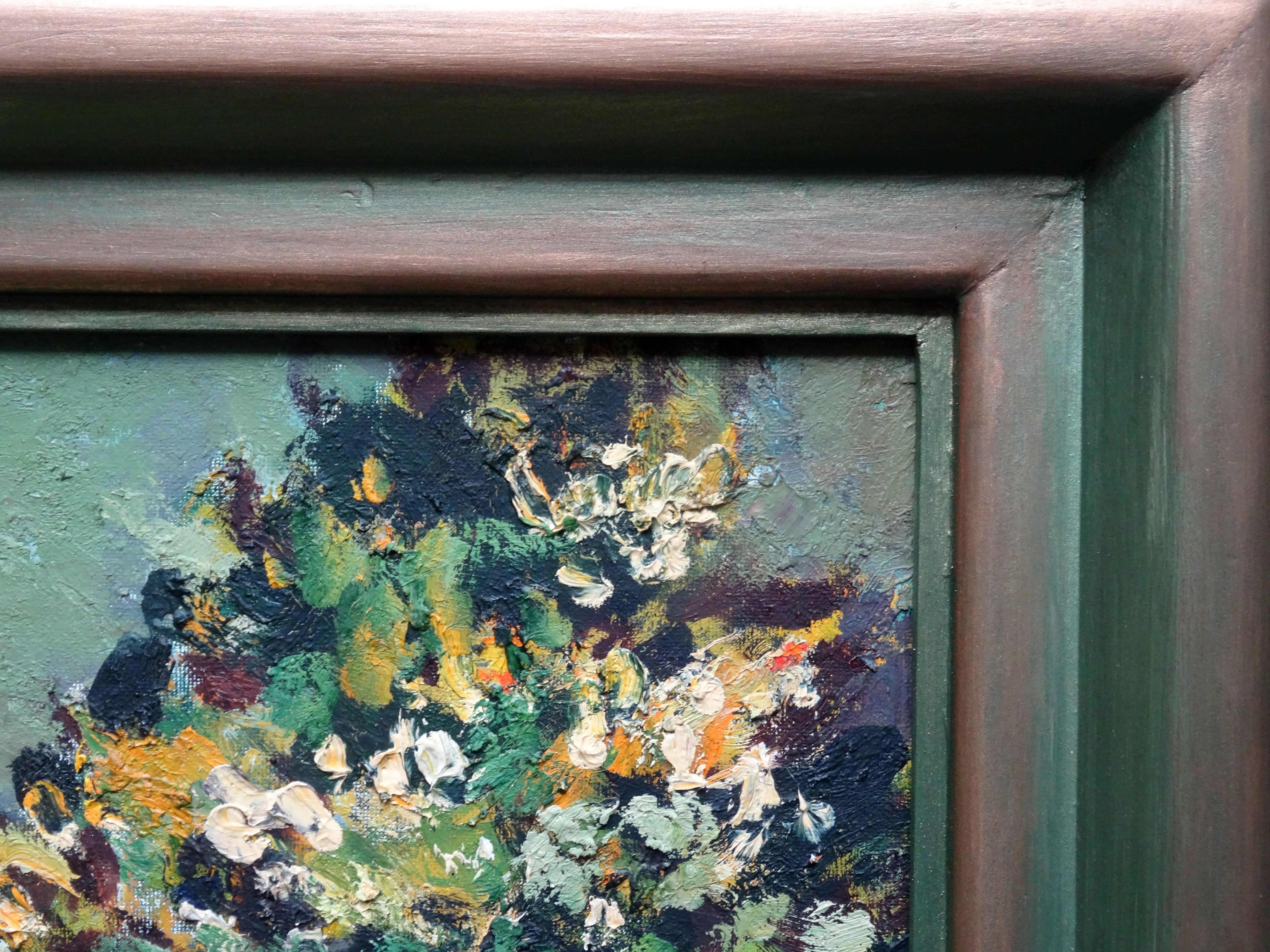 Mattina di primavera. Olio su cartone e tela, 46x55 cm 2