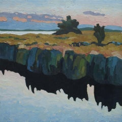 Dark Reflections, Painting, Oil on Canvas