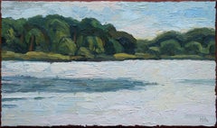 Lake reflections, Painting, Oil on Canvas