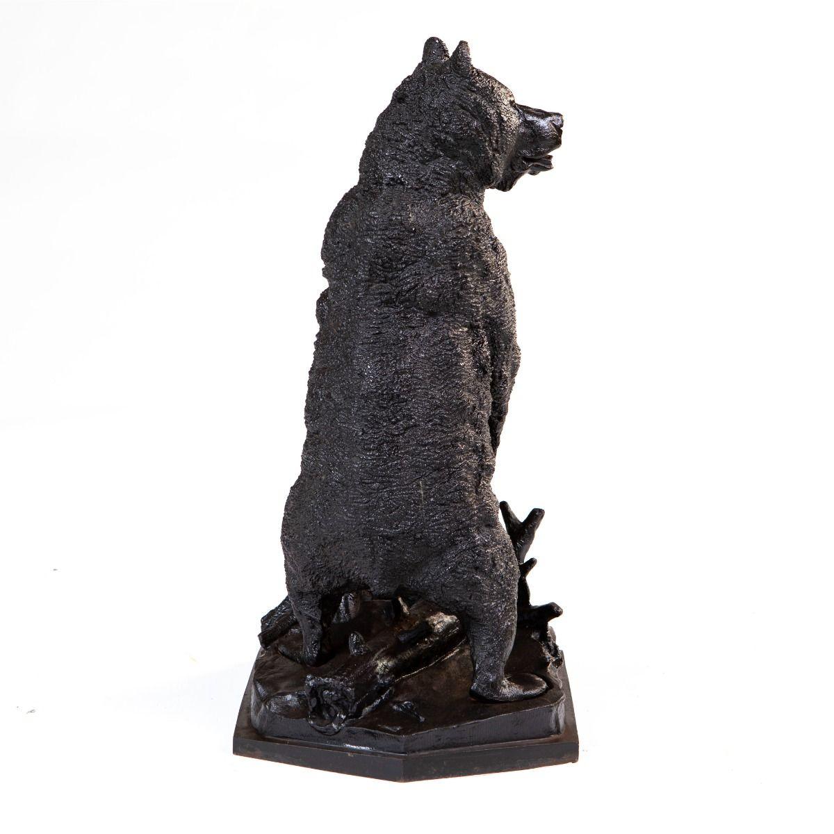 Nikolai Lieberich Cast Iron Standing Bear Sculpture, Kasli Foundry, 19th Century 7