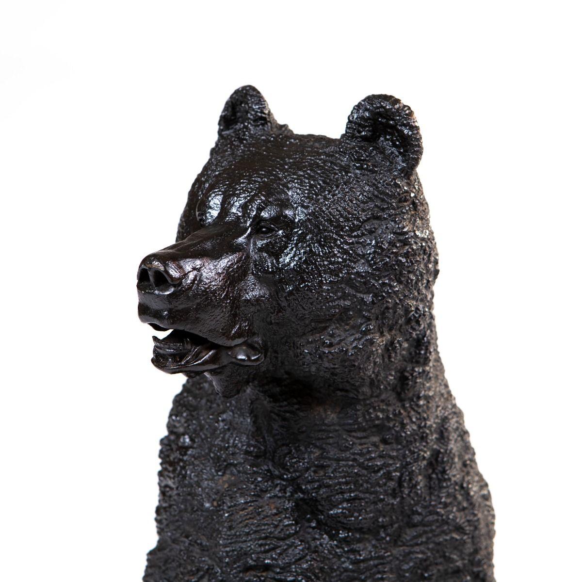 Nikolai Lieberich Cast Iron Standing Bear Sculpture, Kasli Foundry, 19th Century 4