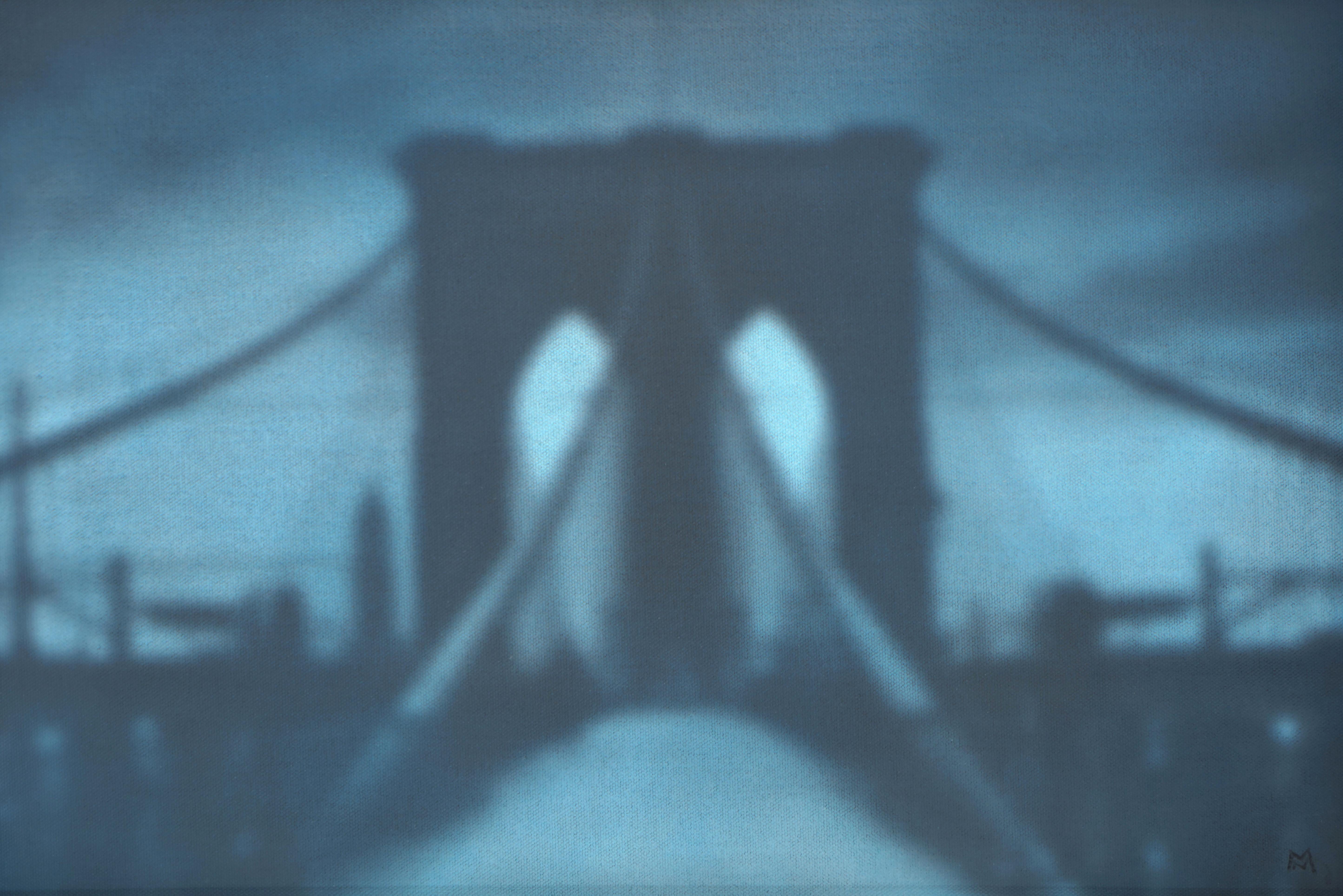 Nikolai Makarov Figurative Painting – Brooklyn-Brücke