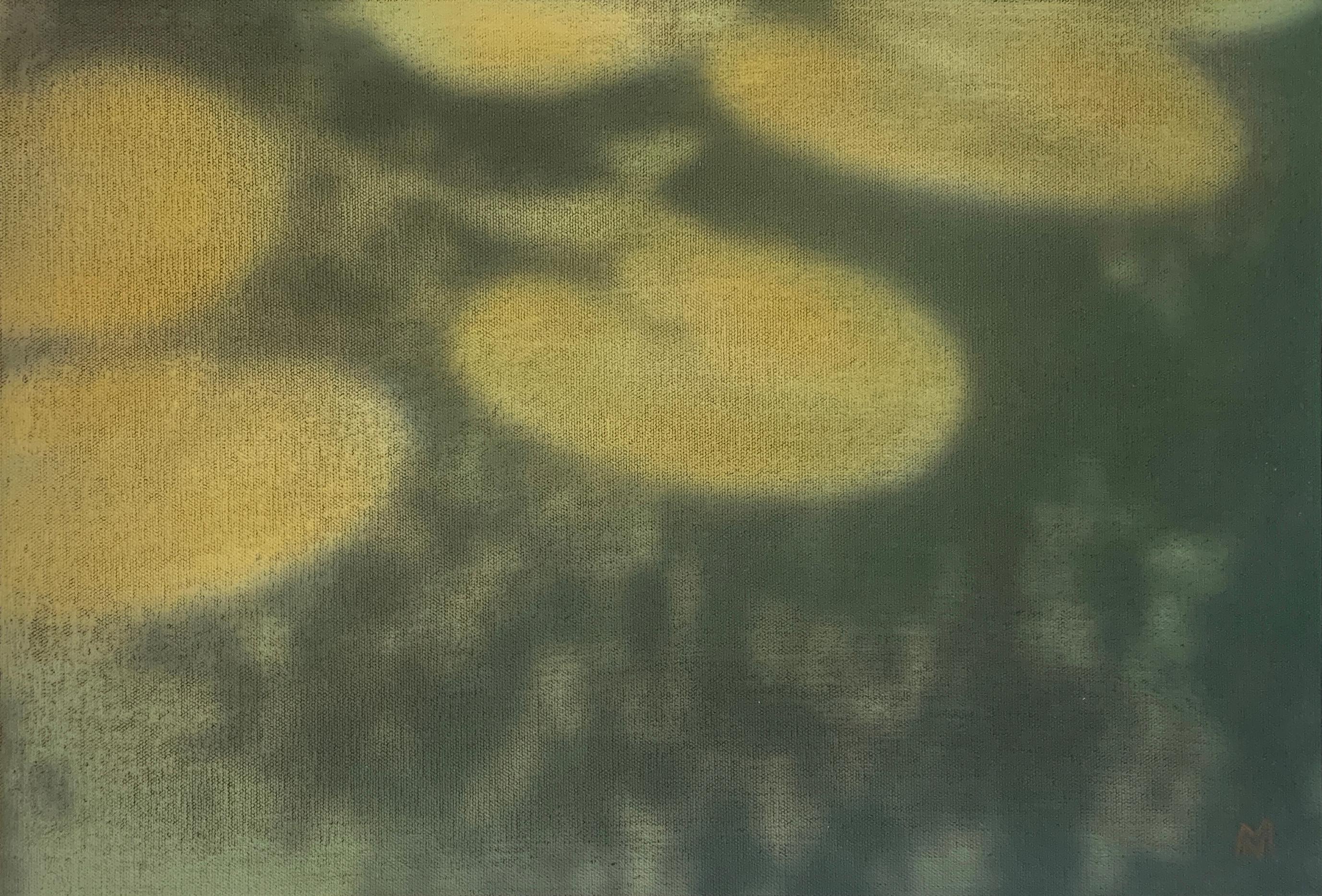 Nikolai Makarov Figurative Painting - Water lilies