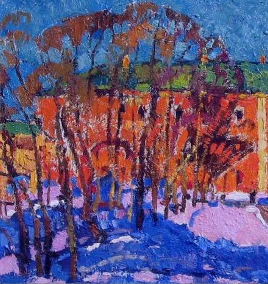 Nikolai Timkov, russischer Künstler, Öl auf Karton, 1968, Kreml im Angebot 4