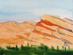Mountains  1989. Paper, watercolor, 10x14 cm