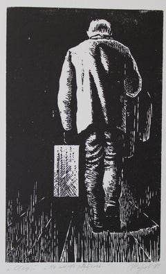 Diptychon  1980. Papier, Linolschnitt, jedes Kunstwerk 24,5х15 cm