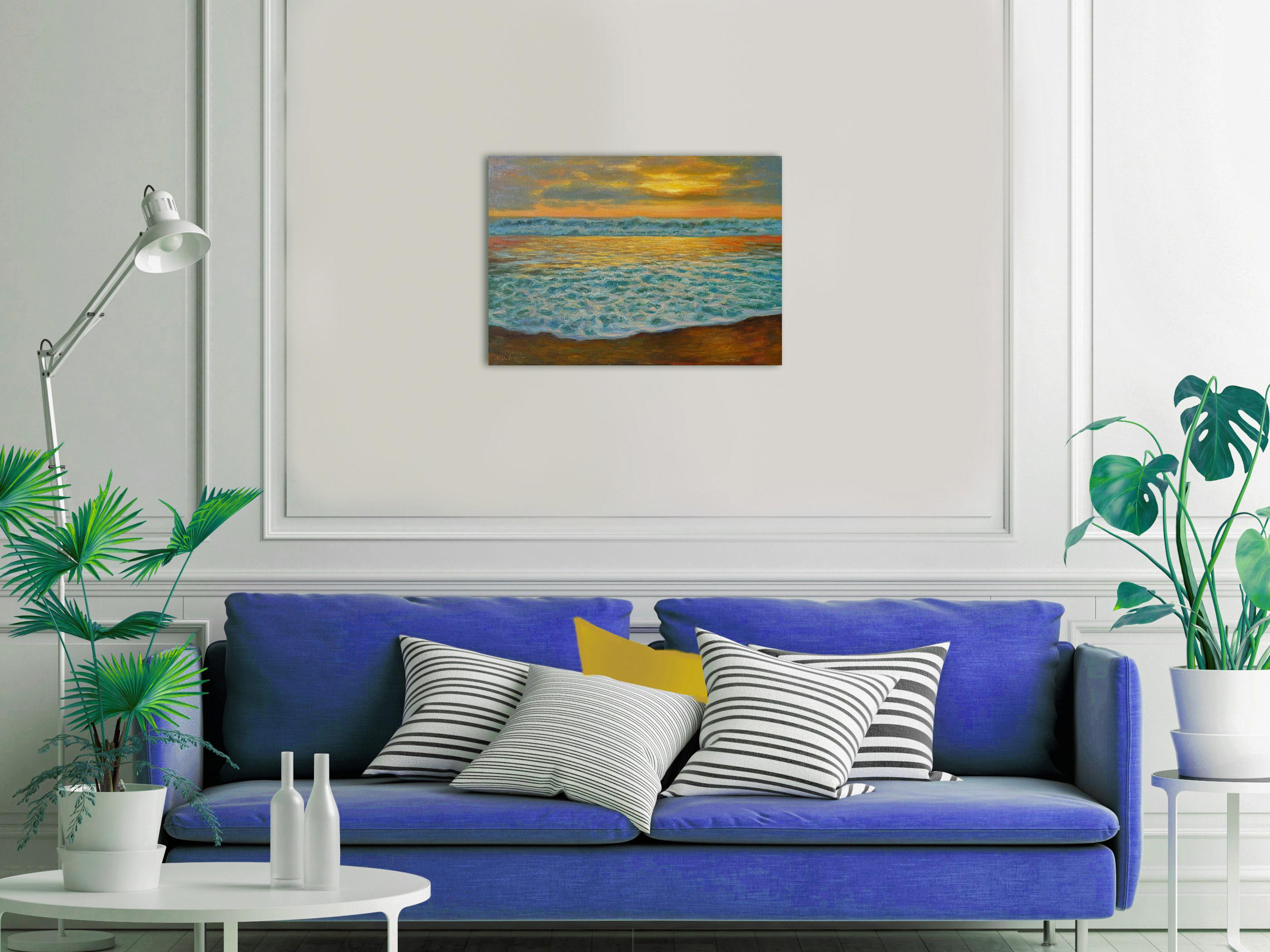 Preciosa puesta de sol en el mar en venta 4