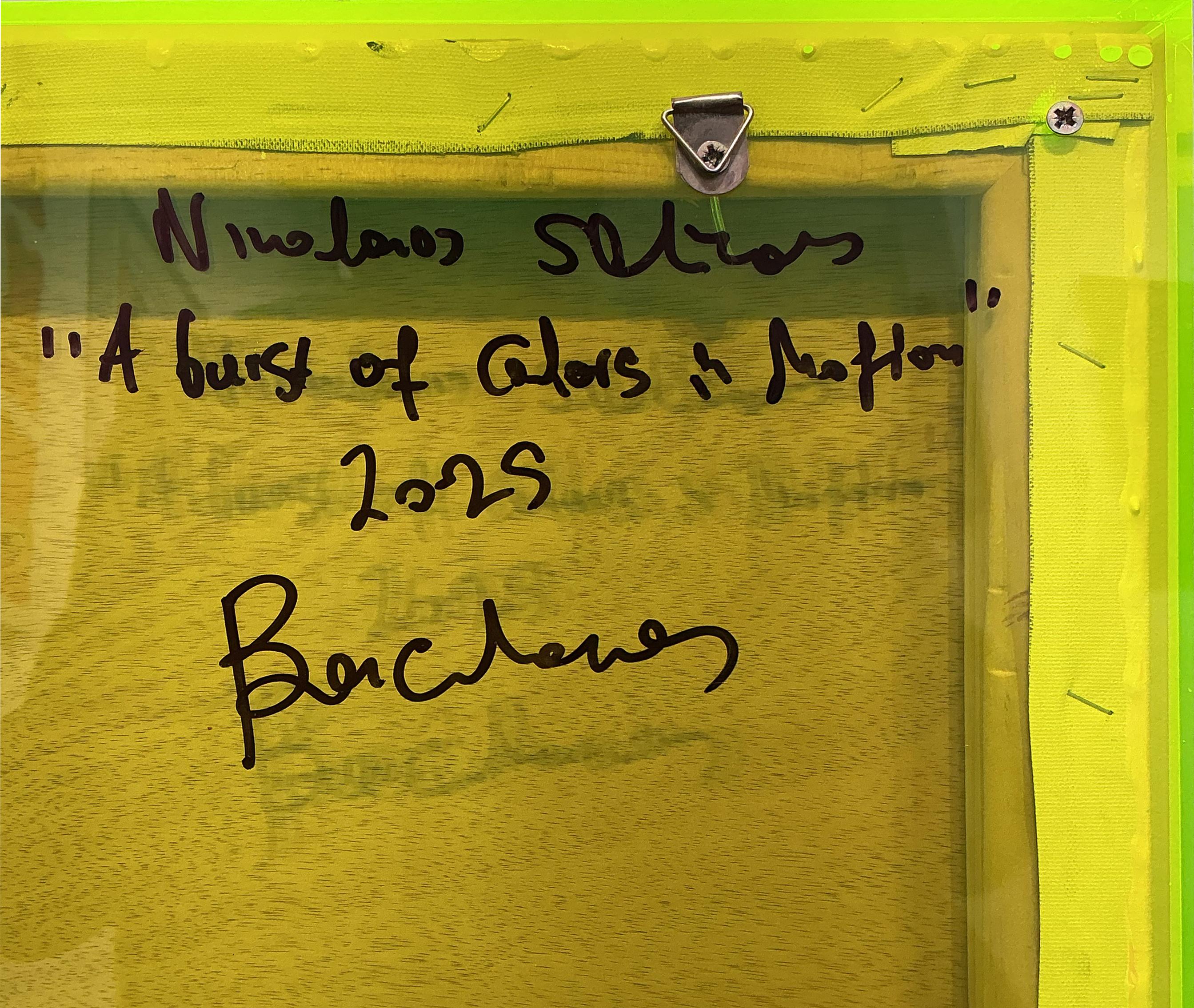 Künstler:  Schizas, Nikolaos
Titel:  Eine Explosion von Farben in Bewegung
Datum:  2025
Medium:  Acryl auf Leinwand
Ungerahmt Abmessungen:  20