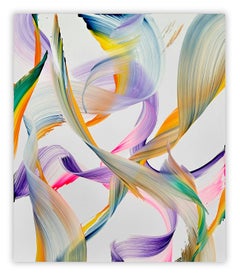 Un long chemin (peinture abstraite)