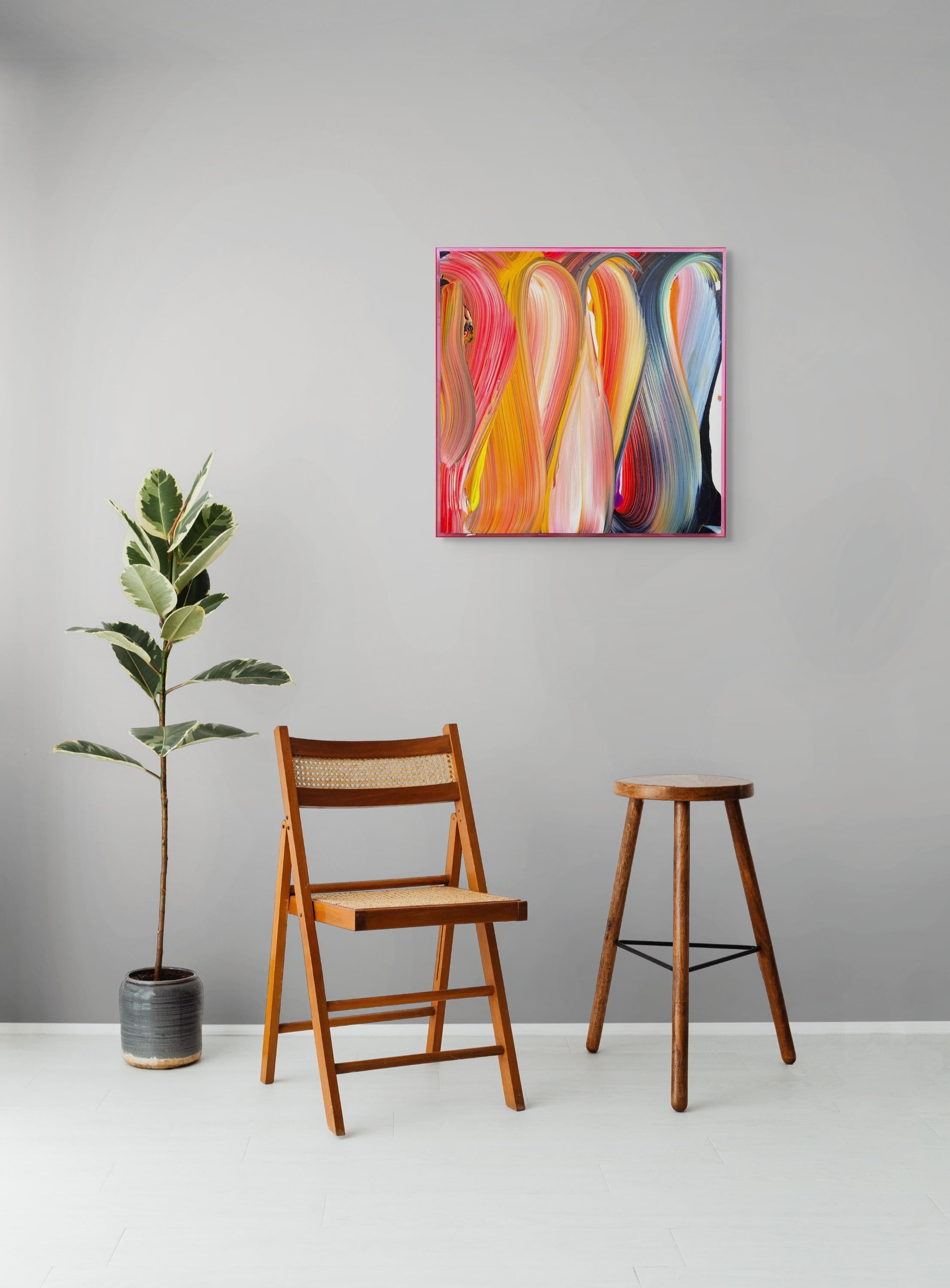 Eine Symphonie der verborgenen Tiefen  (Abstrakte Malerei) – Painting von Nikolaos Schizas