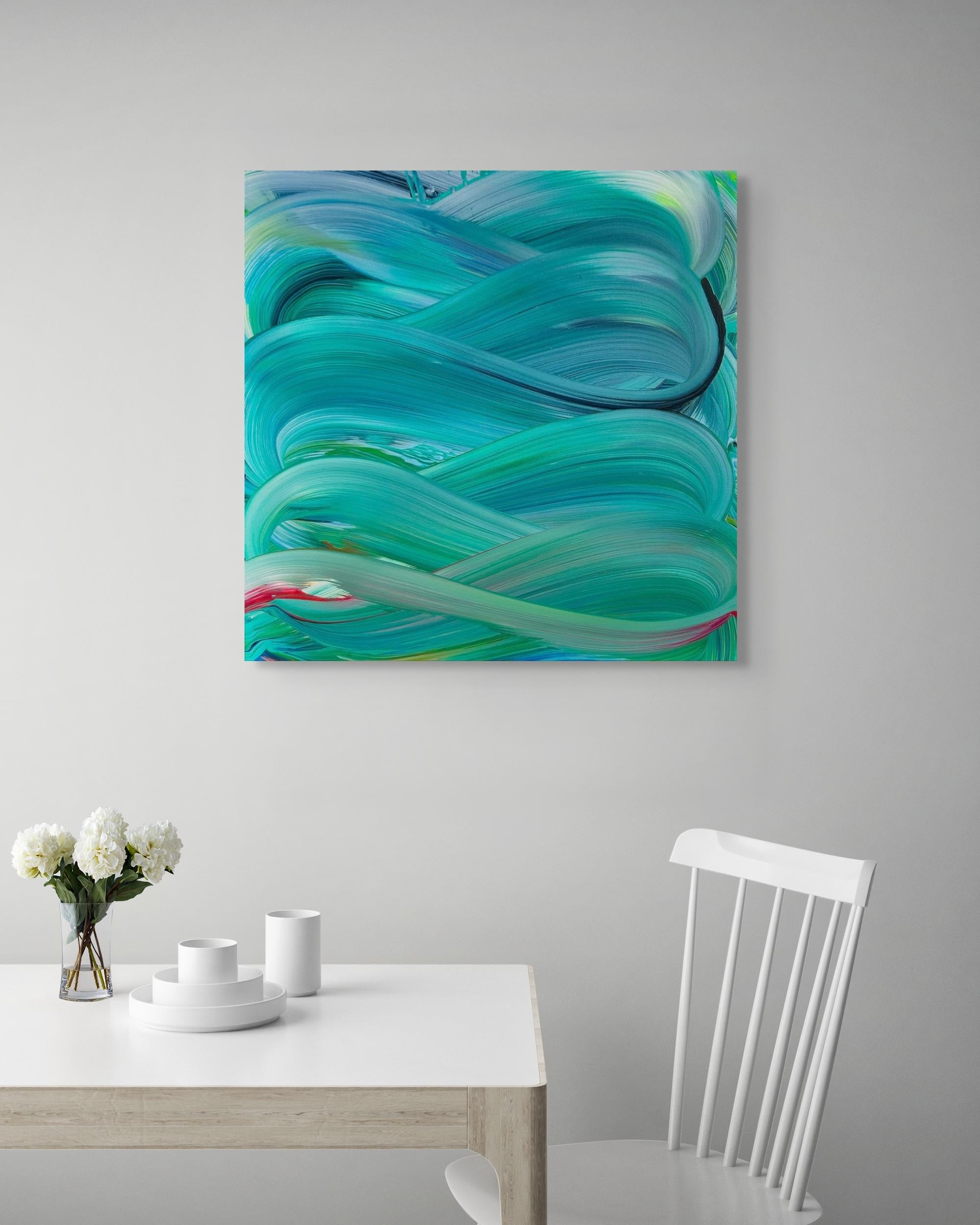 Aquatic Dreams (Abstract Painting) For Sale 1