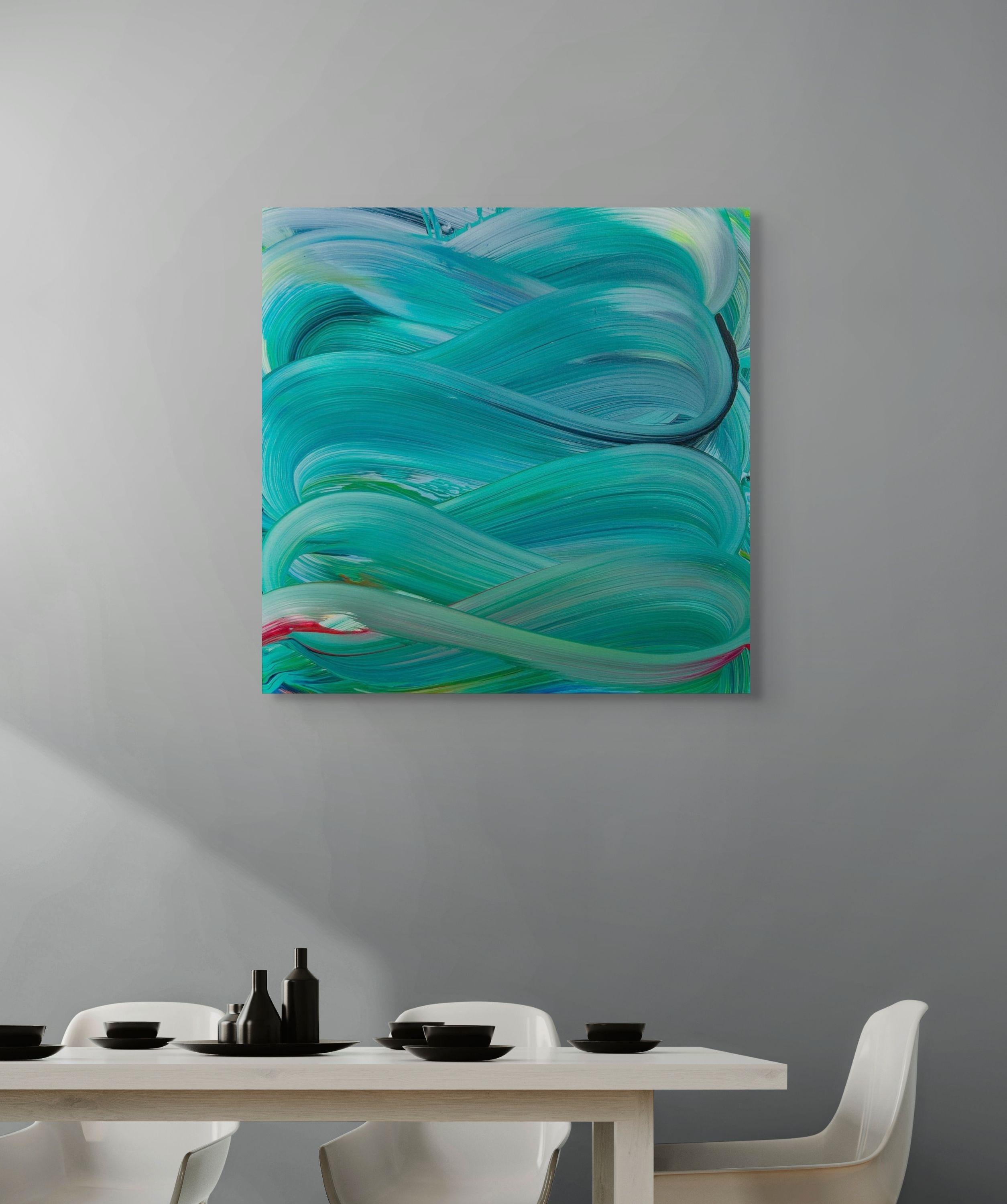 Aquatic Dreams (Abstract Painting) For Sale 2