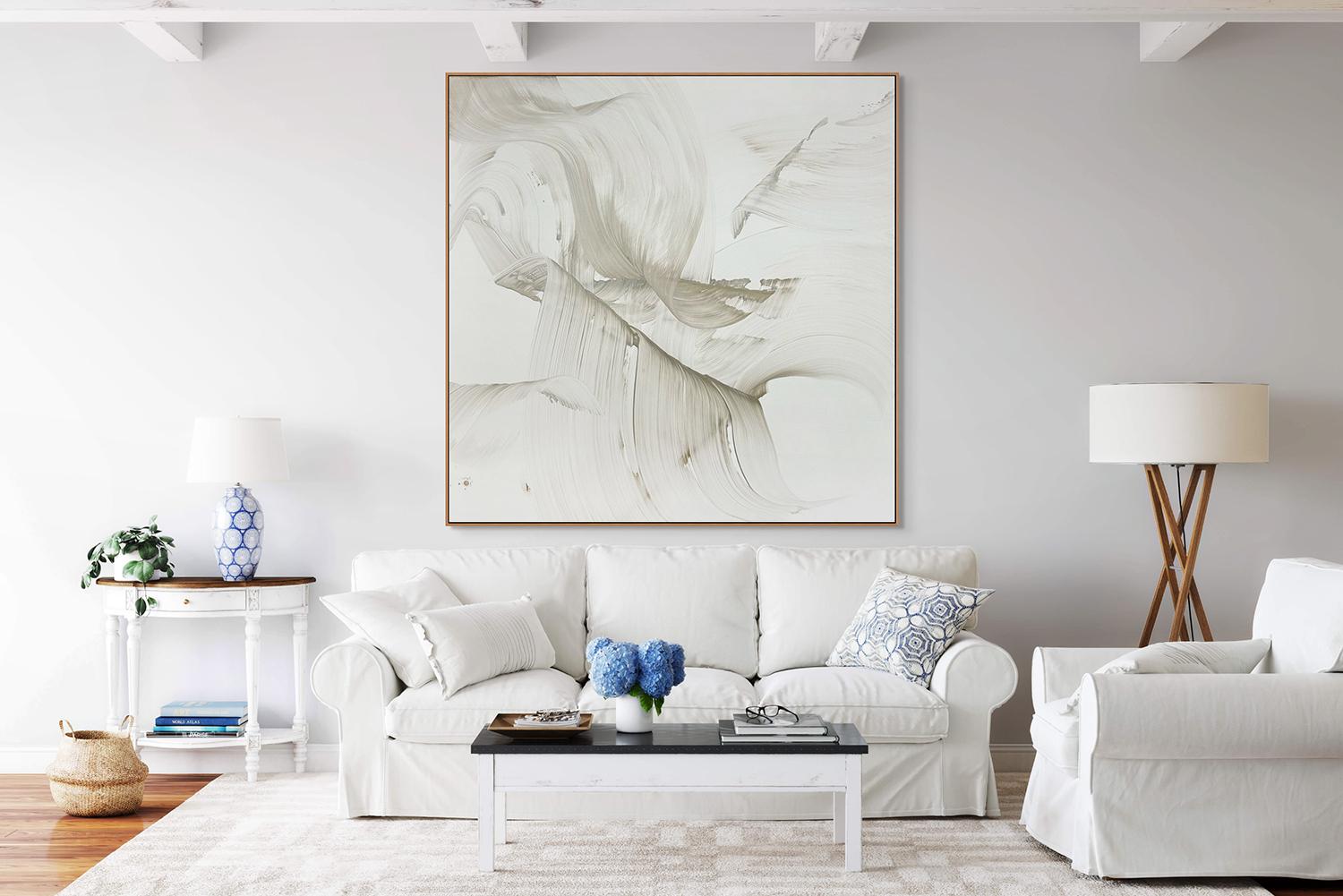 Respira sobre mí (pintura abstracta) - Painting de Nikolaos Schizas