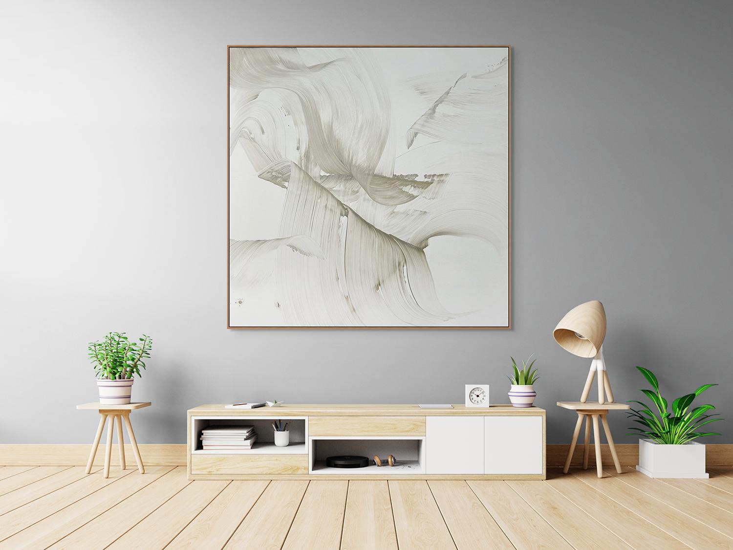 Respira sobre mí (pintura abstracta) - Painting Abstracto de Nikolaos Schizas