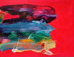 onda di colore, Pittura, Acrilico su tela