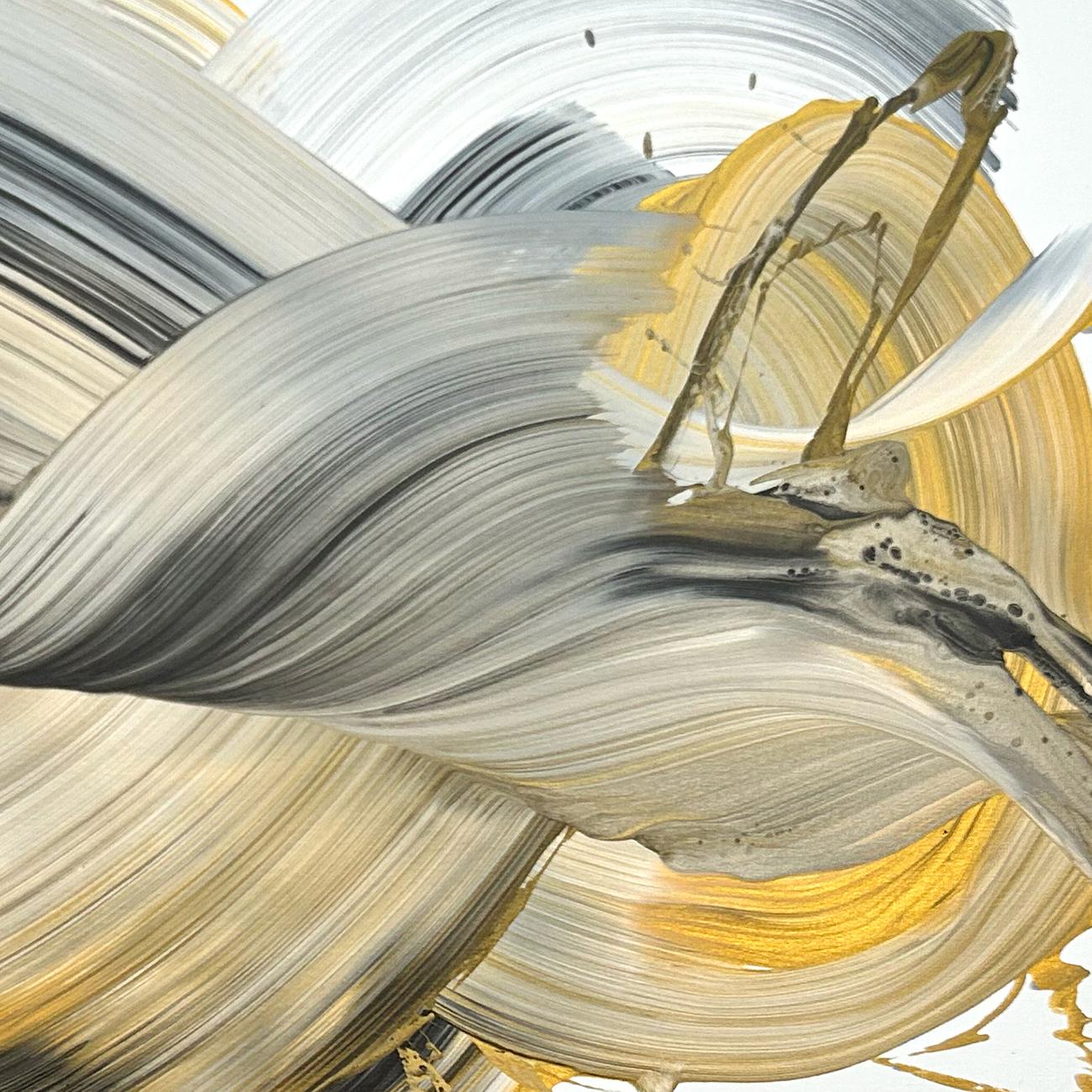 Como Una Ola (Pittura astratta) - Painting Astratto di Nikolaos Schizas