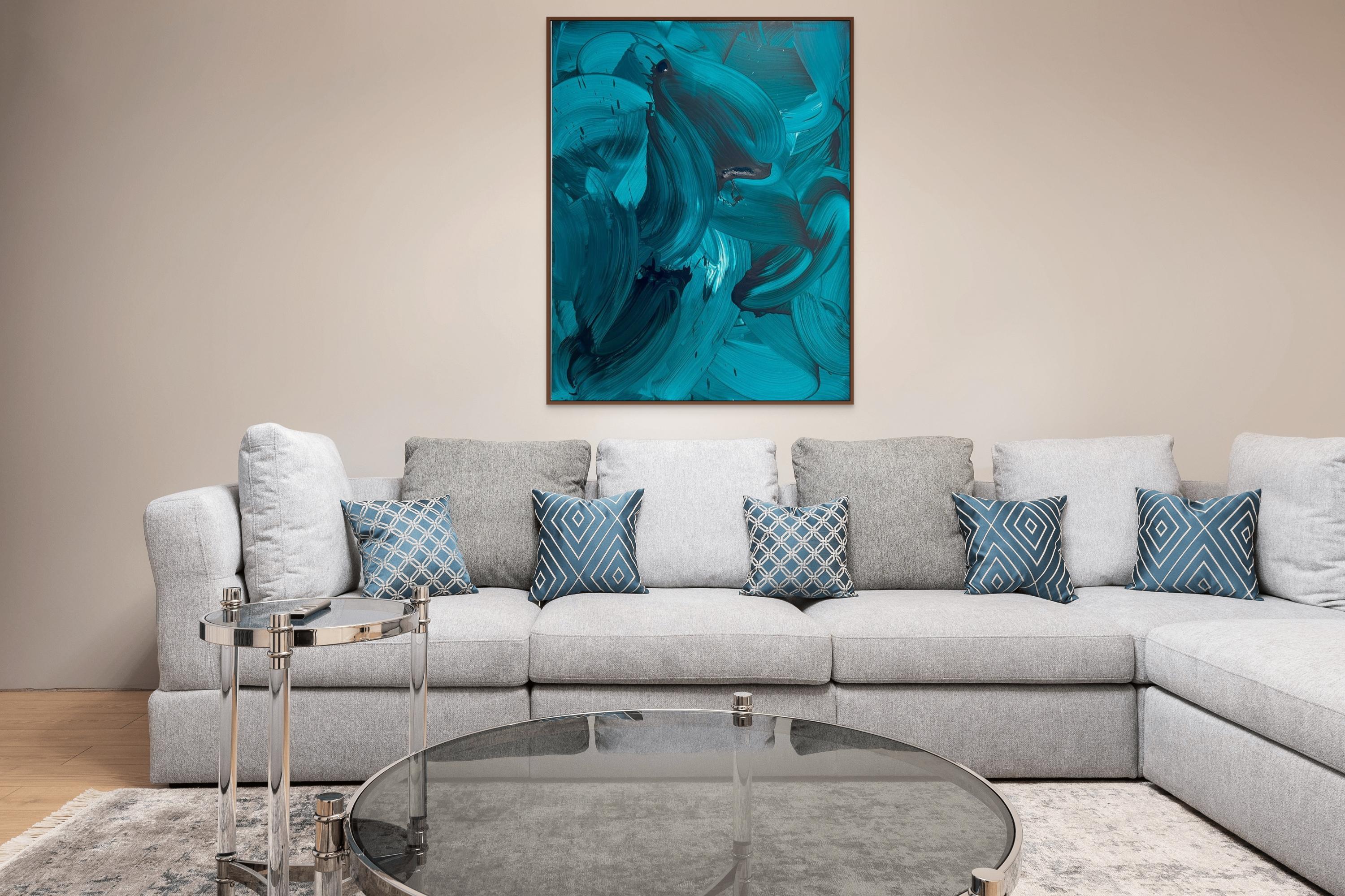 Dubbi (Pittura astratta) - Painting di Nikolaos Schizas