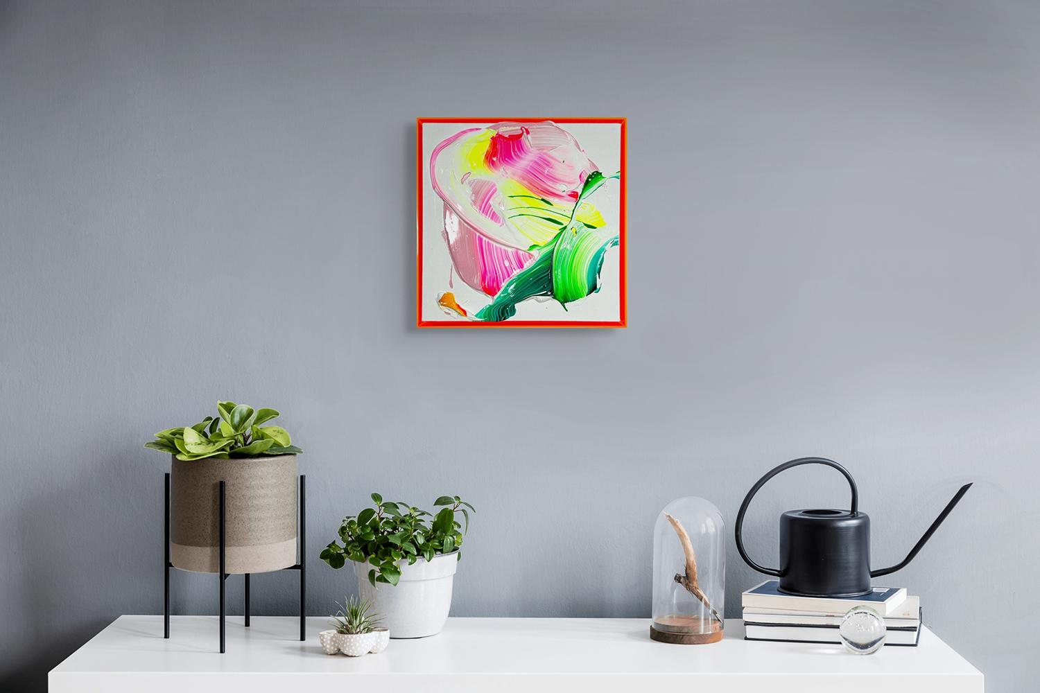 Amore ubriaco (pittura astratta) - Painting di Nikolaos Schizas