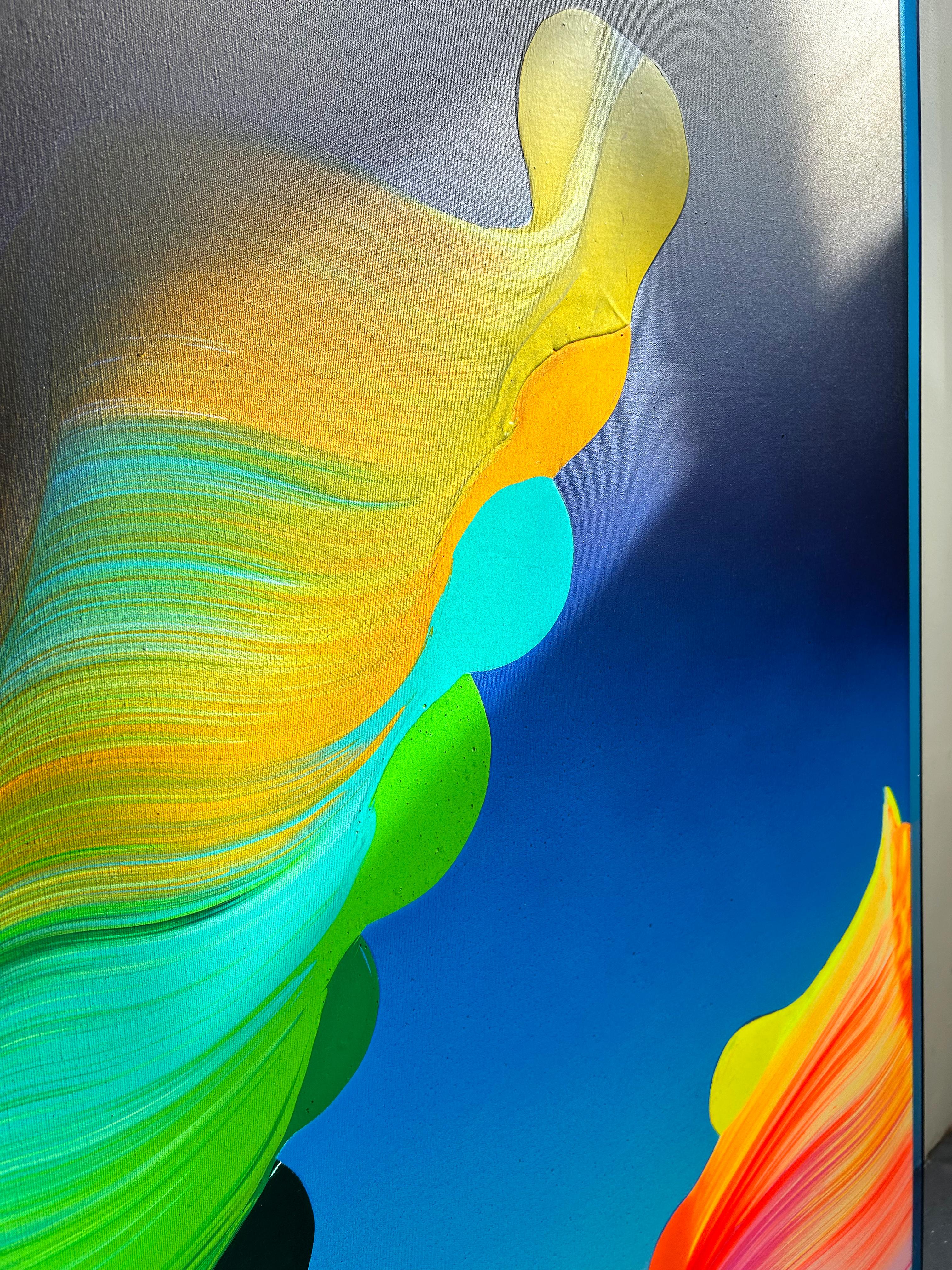 Dual Frequency (Abstract Painting) For Sale 4