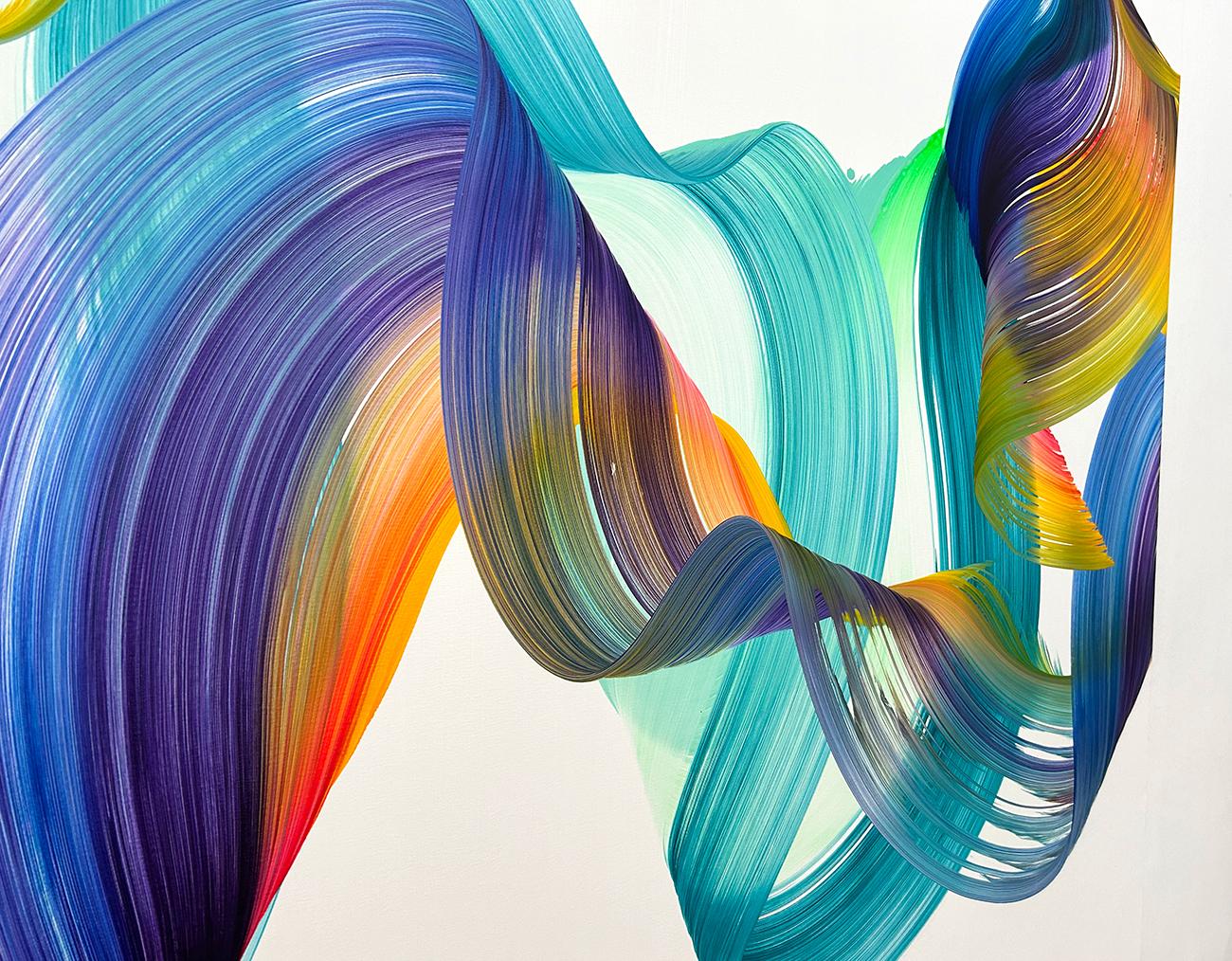 El Movimiento (Pittura astratta) - Painting Astratto di Nikolaos Schizas