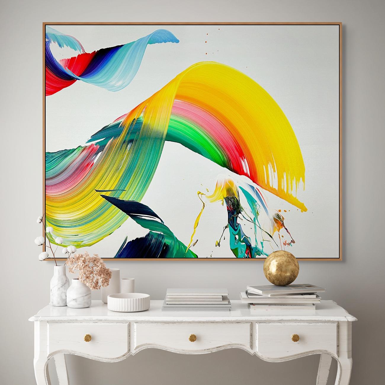 Esperanza (pittura astratta) - Painting Astratto di Nikolaos Schizas