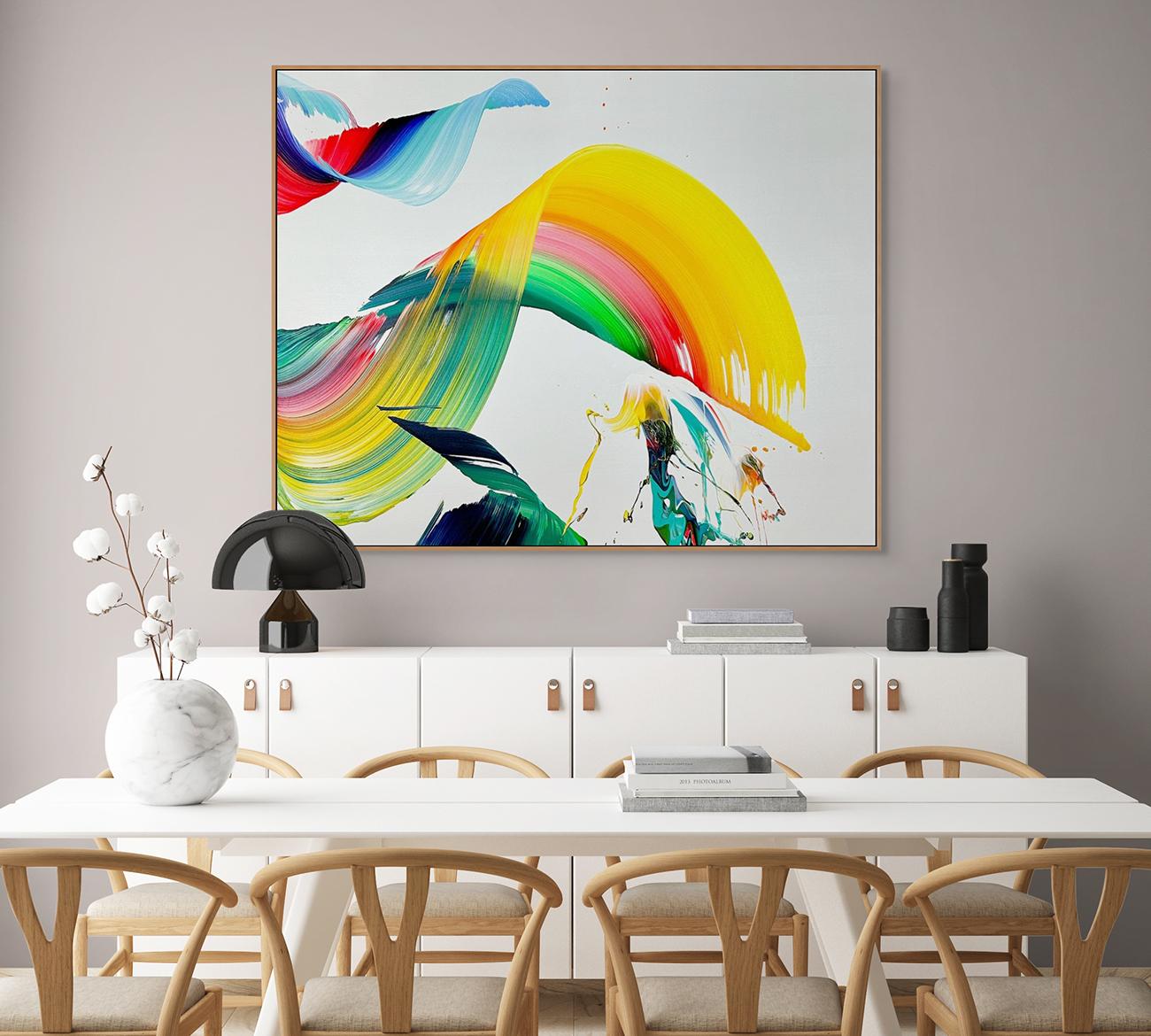 Esperanza (pittura astratta) - Abstract Painting Beige di Nikolaos Schizas