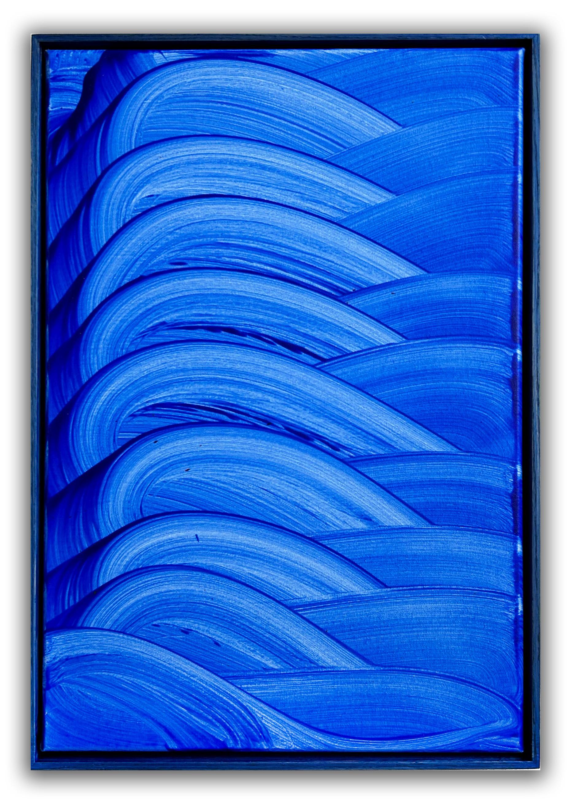 Size without the frame: 70 x 50 cm (27,55 x 19,68 in)
Size including the frame: 72 x 52 cm (28,35 x 20,47 in)

Barcelona based painter Nikolaos Schizas creates dynamic abstract paintings that radiate with vibrant splashes of color, and communicate a