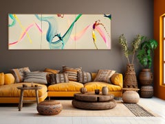 For Ever, Together (Triptych) (Abstract painting)