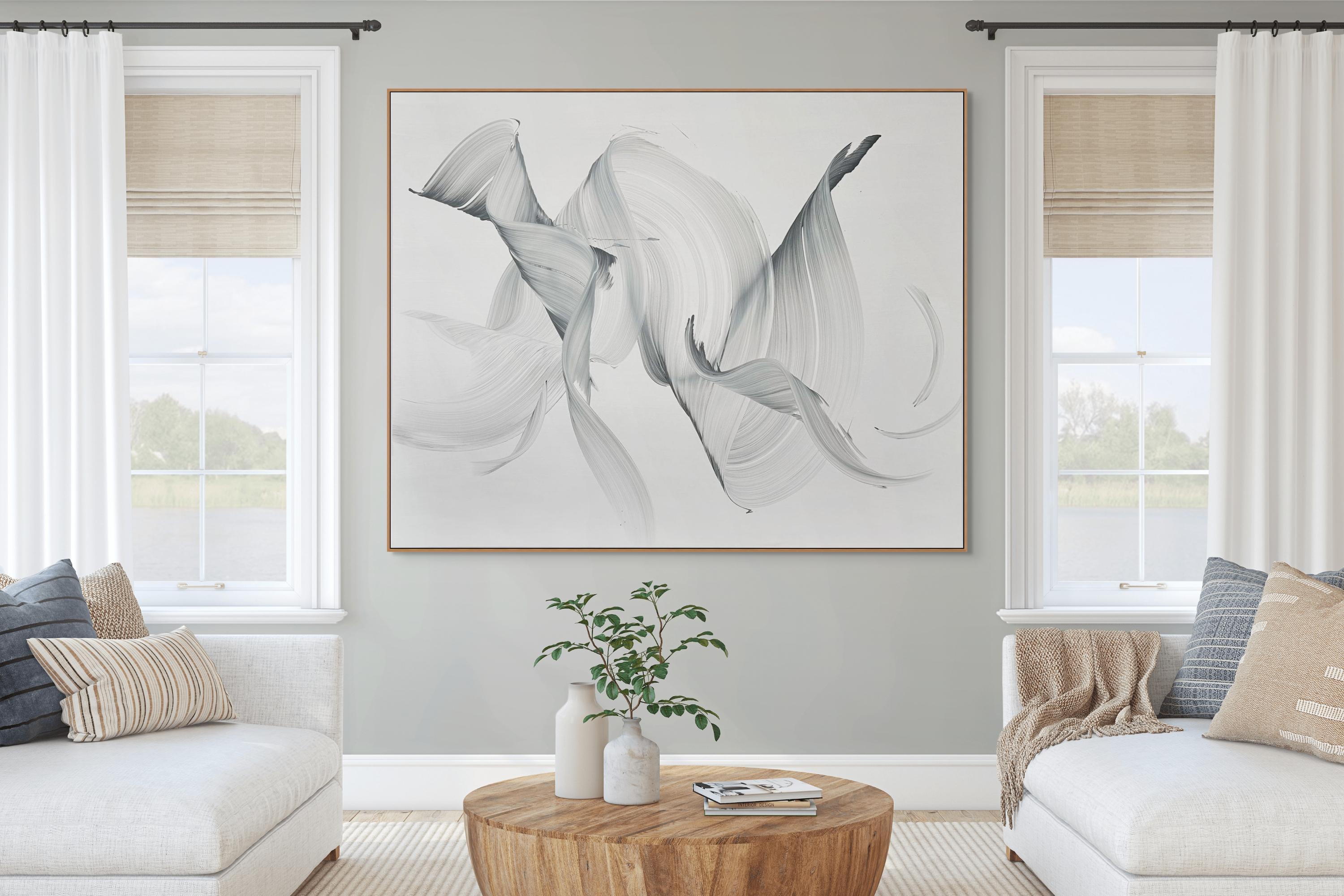 Forever Heldly (pittura astratta) - Painting di Nikolaos Schizas