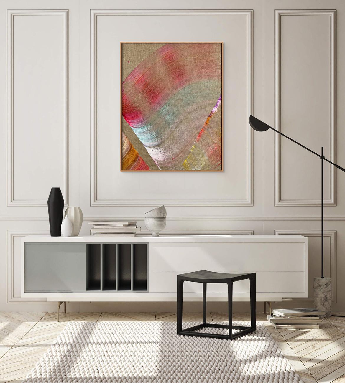 Gloria (pittura astratta) - Painting di Nikolaos Schizas