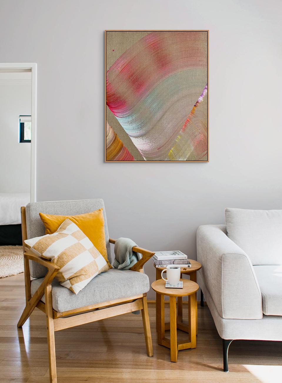 Gloria (pittura astratta) - Abstract Painting Marrone di Nikolaos Schizas