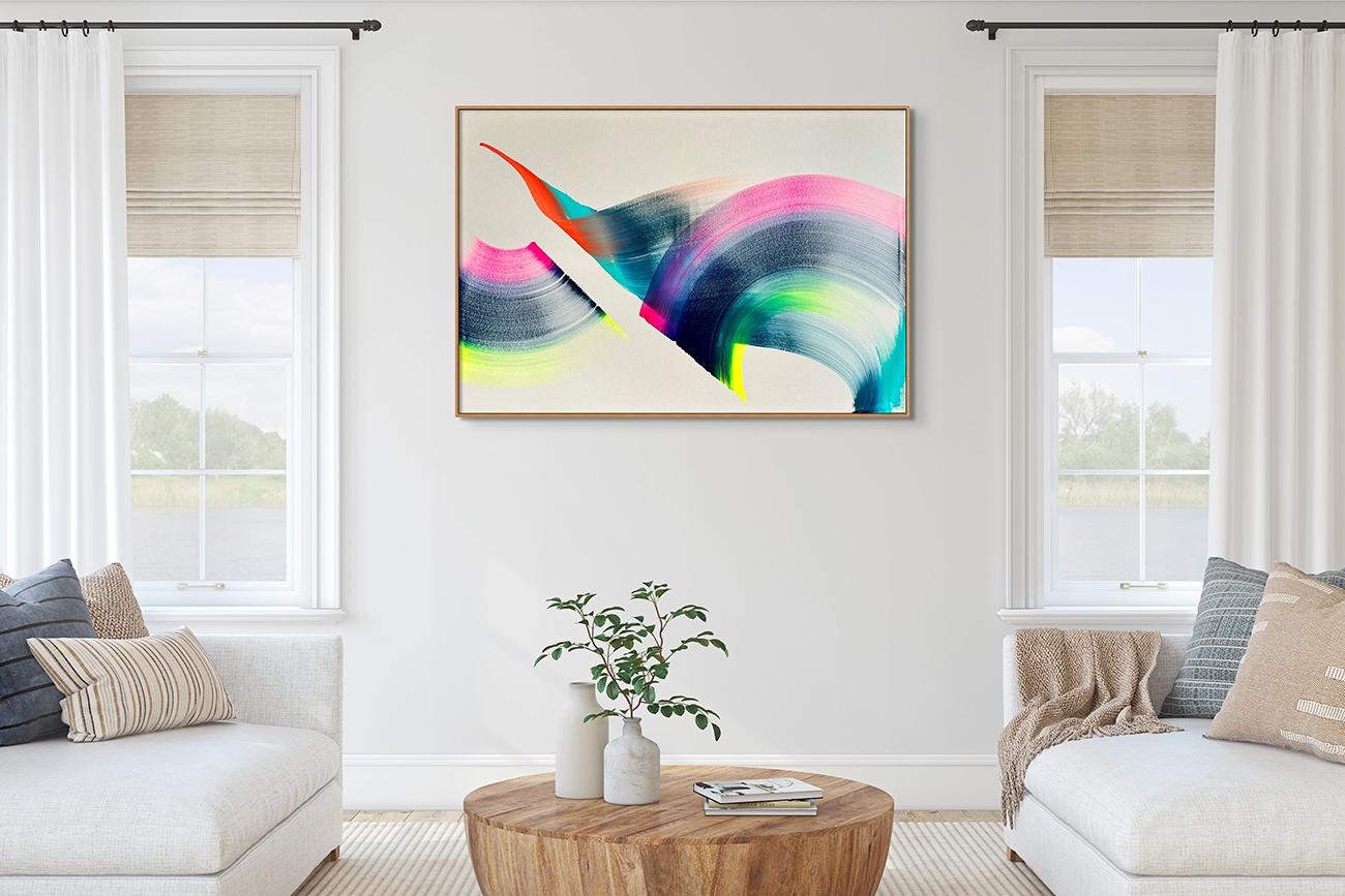Gratitudine (Quadro astratto) - Painting di Nikolaos Schizas