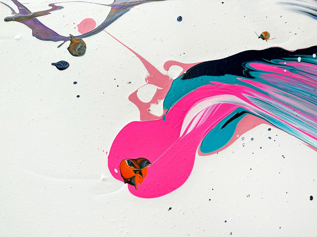 Come sono veramente le cose (Pittura astratta) - Abstract Painting Grigio di Nikolaos Schizas