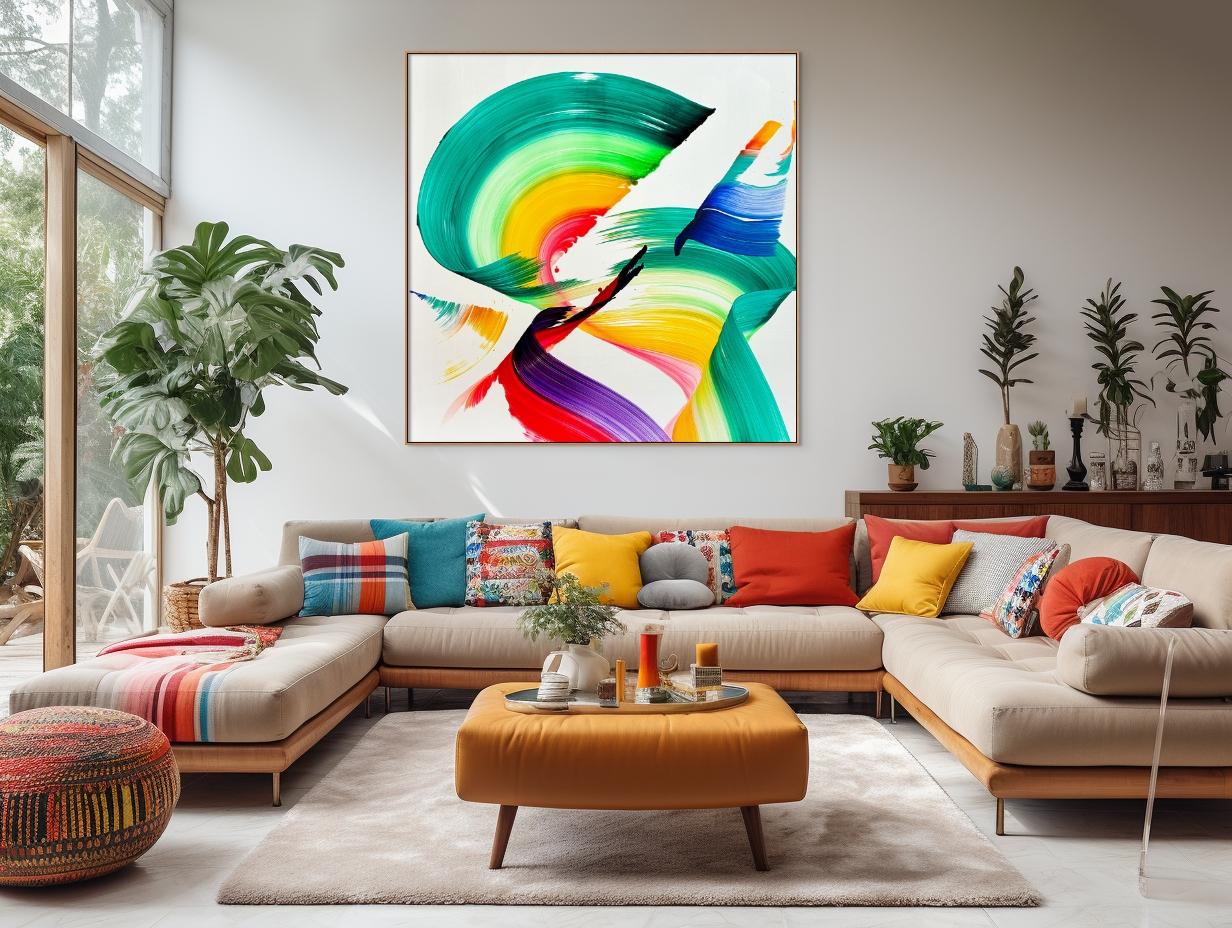 If You Want To Be Happy, Be! (Abstract painting) - Painting by Nikolaos Schizas