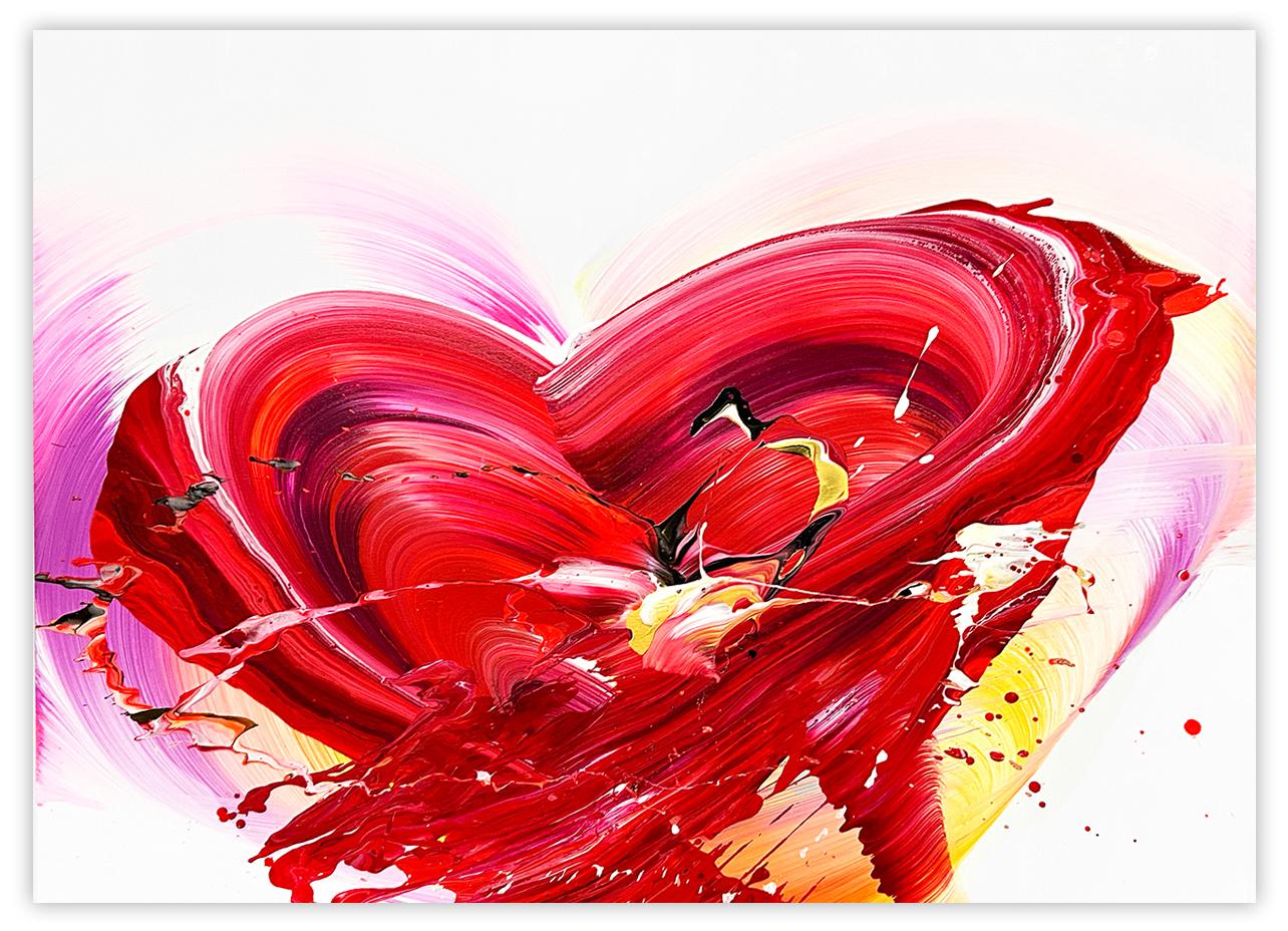 Nikolaos Schizas Abstract Painting - Love! (Abstract painting)