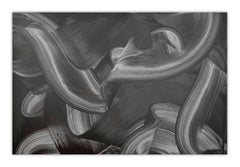 Ritmo fluido monocromo (Pintura abstracta)