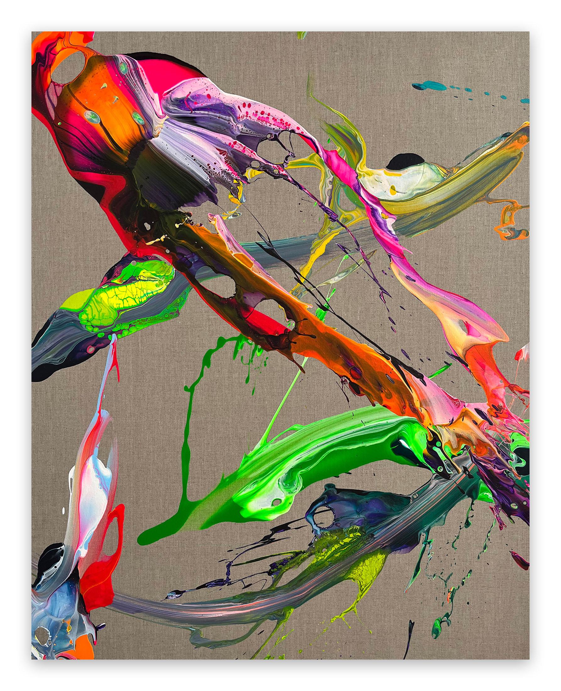 Nikolaos Schizas Dancing sea (Abstract Painting) For Sale at 1stDibs