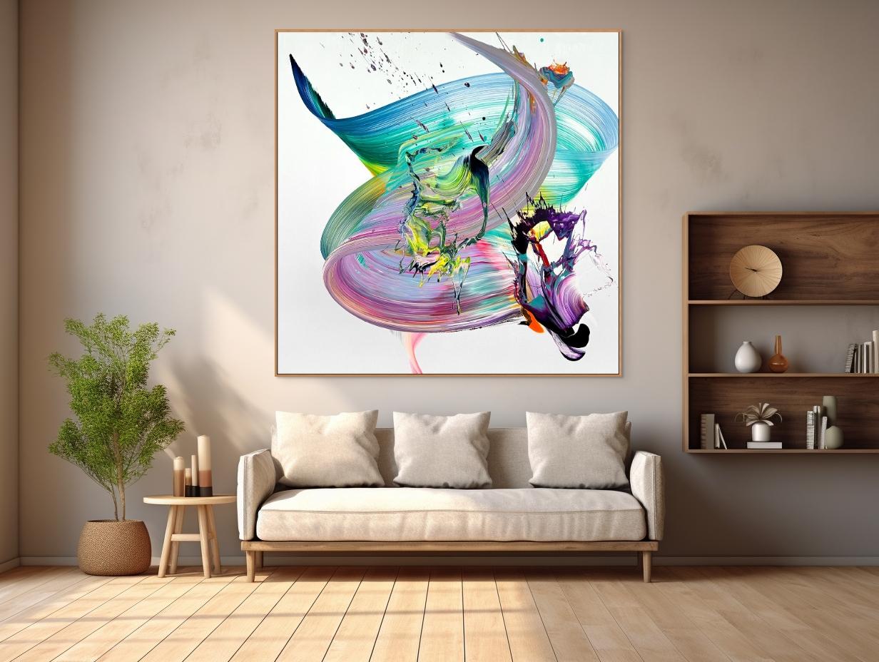 Movimento (pittura astratta) - Painting Astratto di Nikolaos Schizas