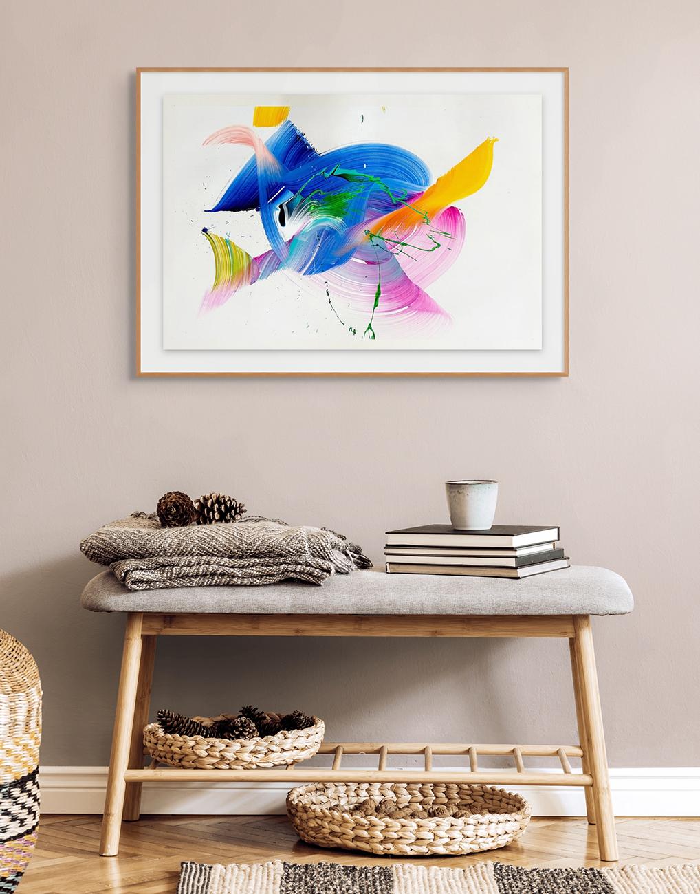 Move (Pittura astratta) - Painting di Nikolaos Schizas
