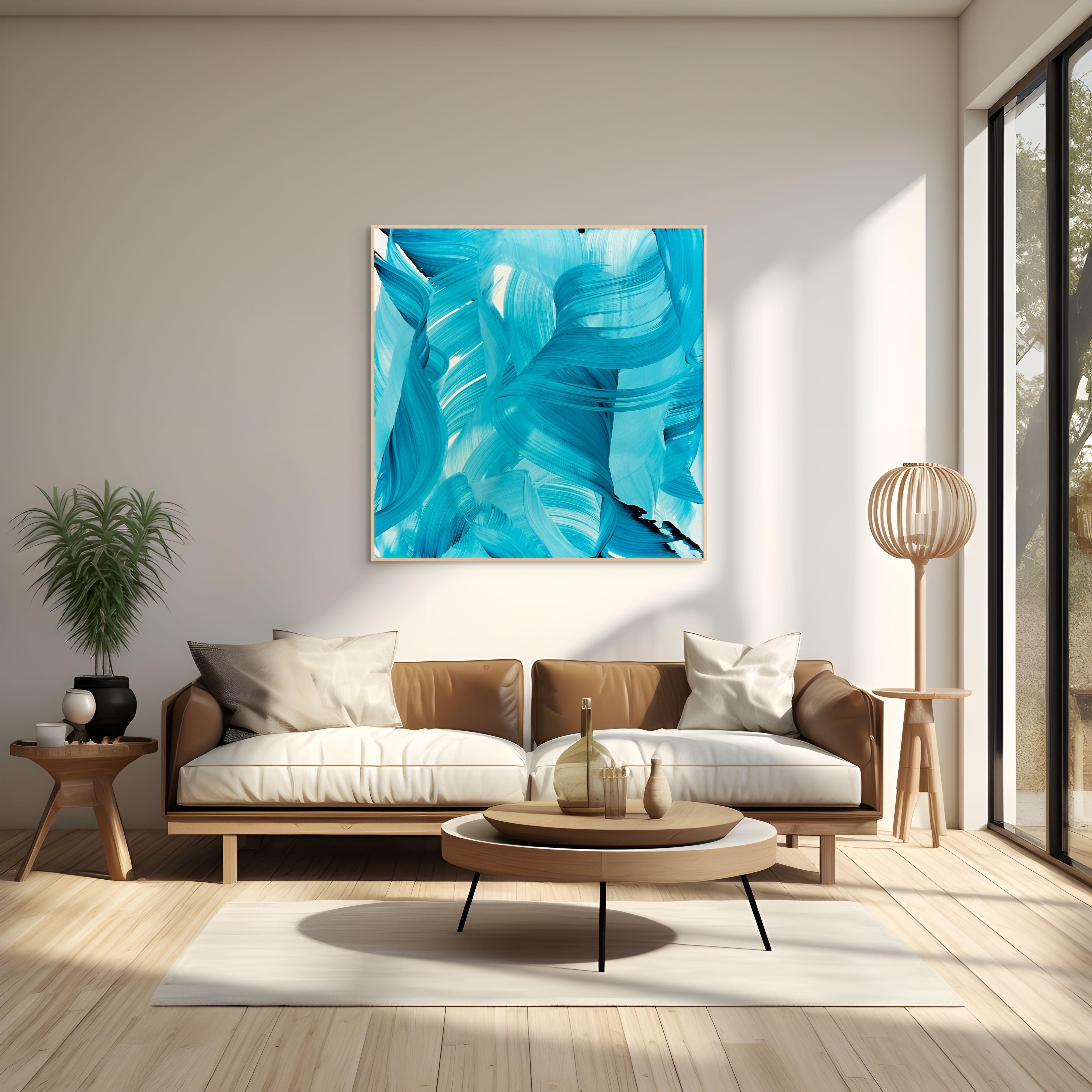 Oceanic serenity (Abstract Painting) For Sale 1