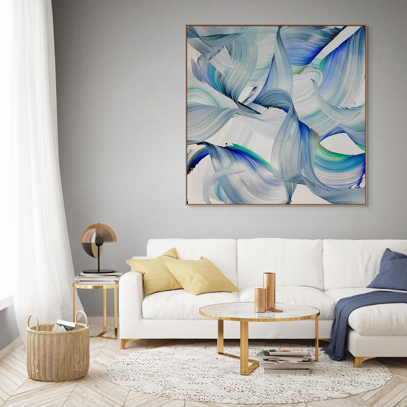Ordinario (Pittura astratta) - Painting di Nikolaos Schizas