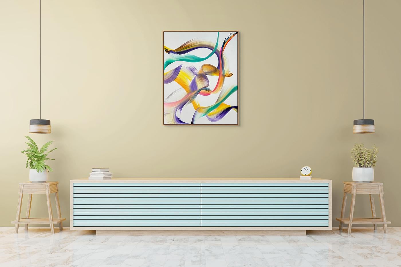 Paciencia Y Inquietud (Pittura astratta) - Painting Astratto di Nikolaos Schizas