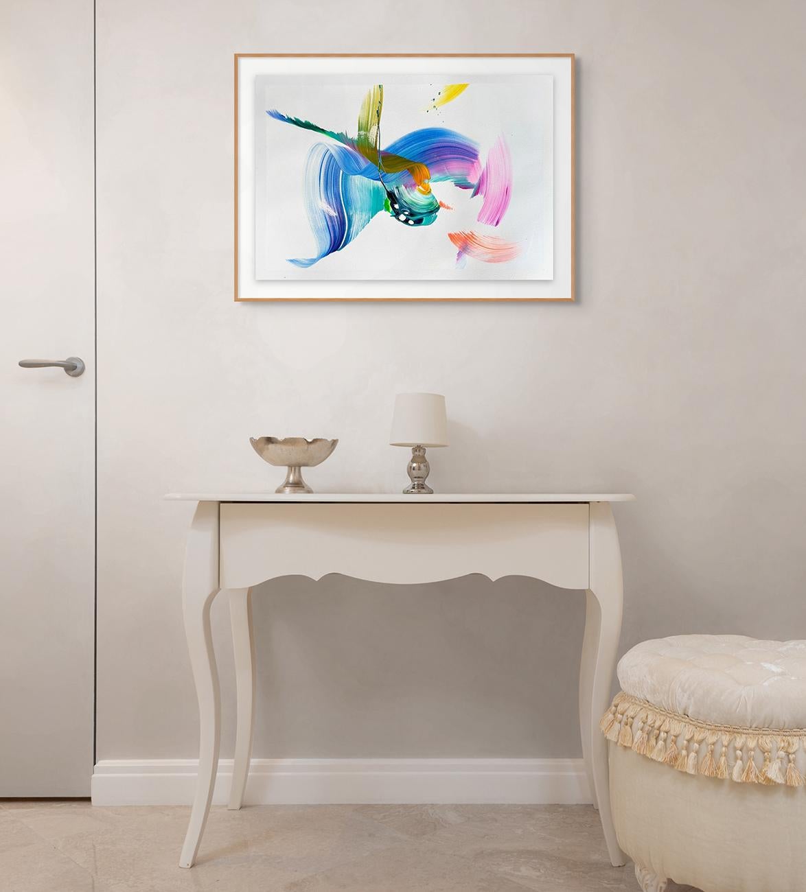 Party All The Time (pittura astratta) - Painting di Nikolaos Schizas