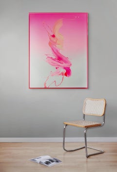 Pink flow (Abstract Painting)