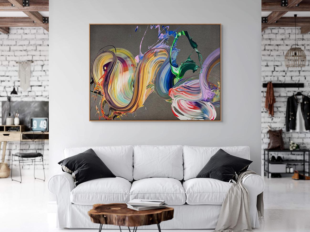 Por Favor (Pittura astratta) - Painting Astratto di Nikolaos Schizas
