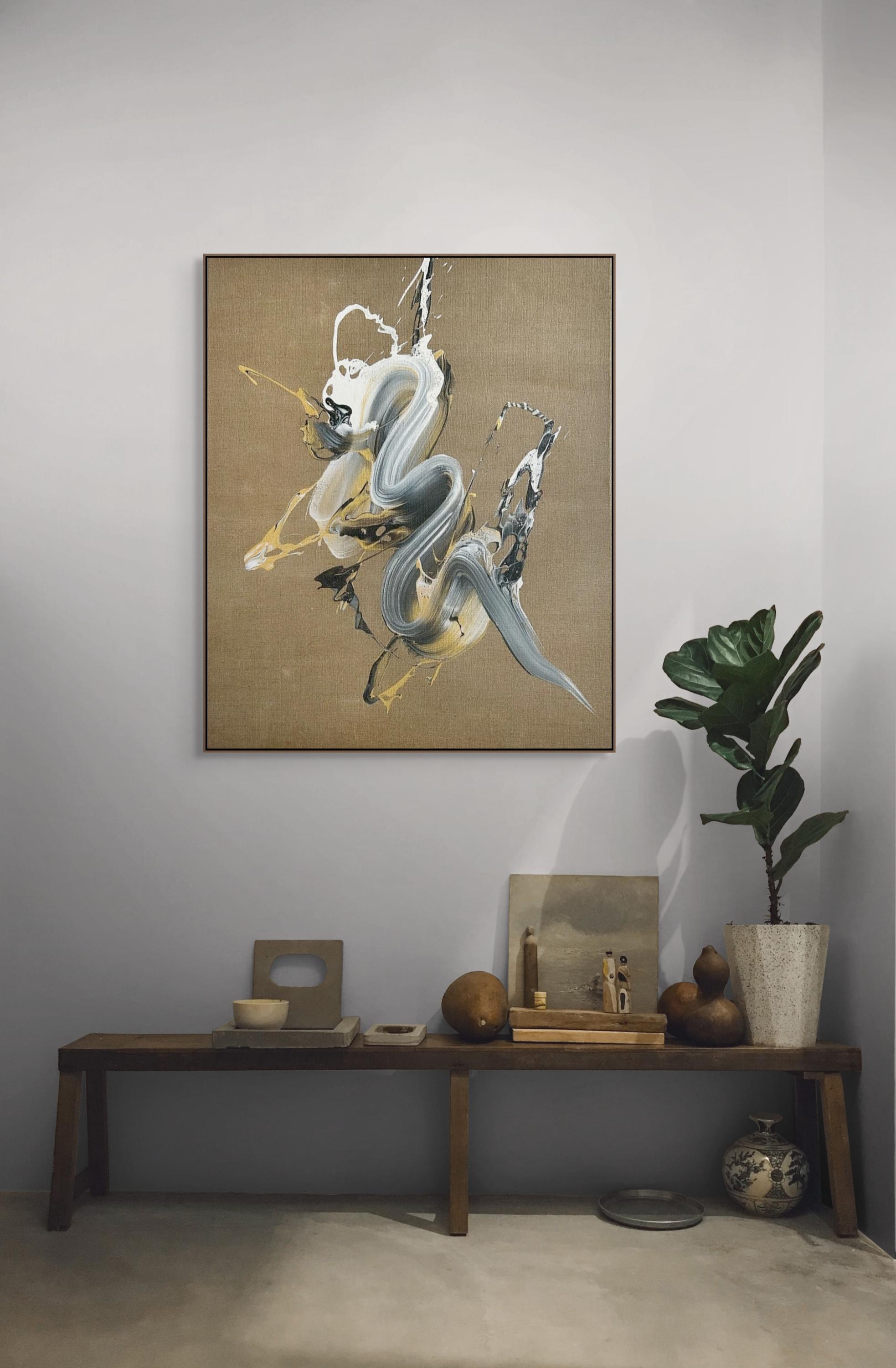 Silent surge (Abstract Painting) For Sale 2