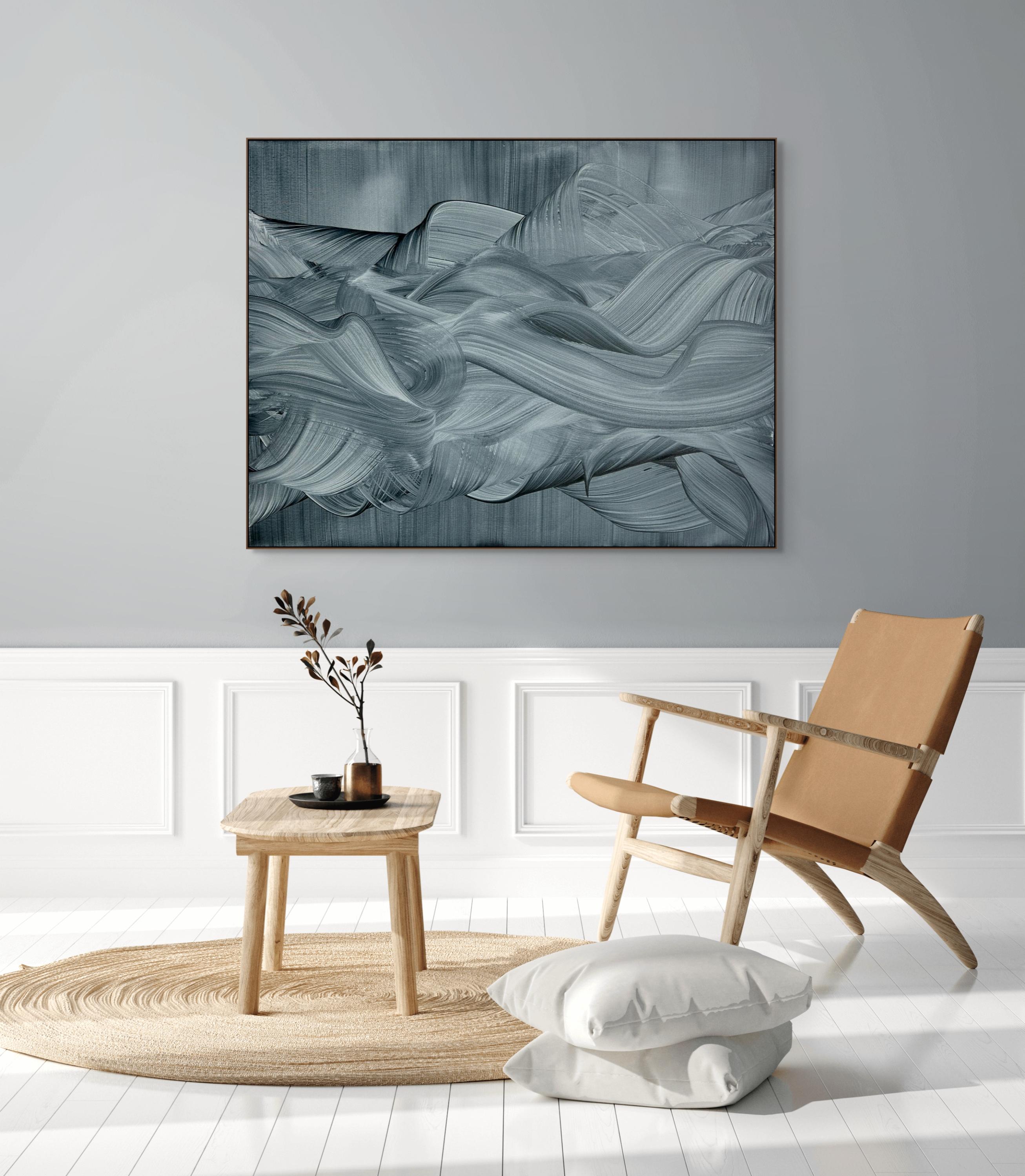 Silken shadows (Abstract Painting) For Sale 2