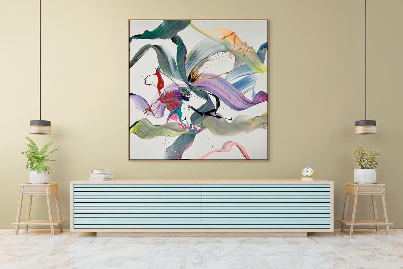 Percorsi surreali (Pittura astratta) - Painting Astratto di Nikolaos Schizas