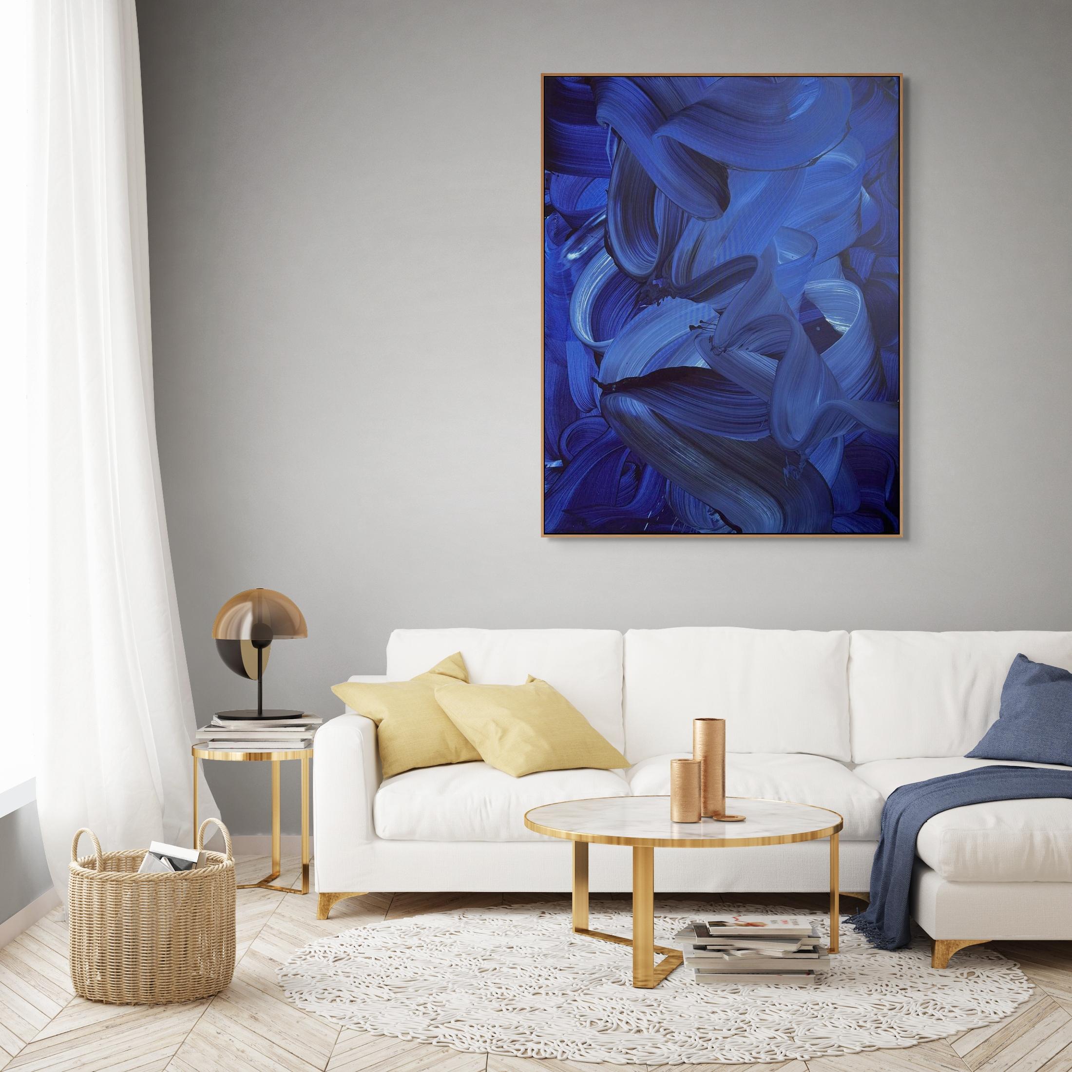 The waves have heard of you (Abstract painting) For Sale 1
